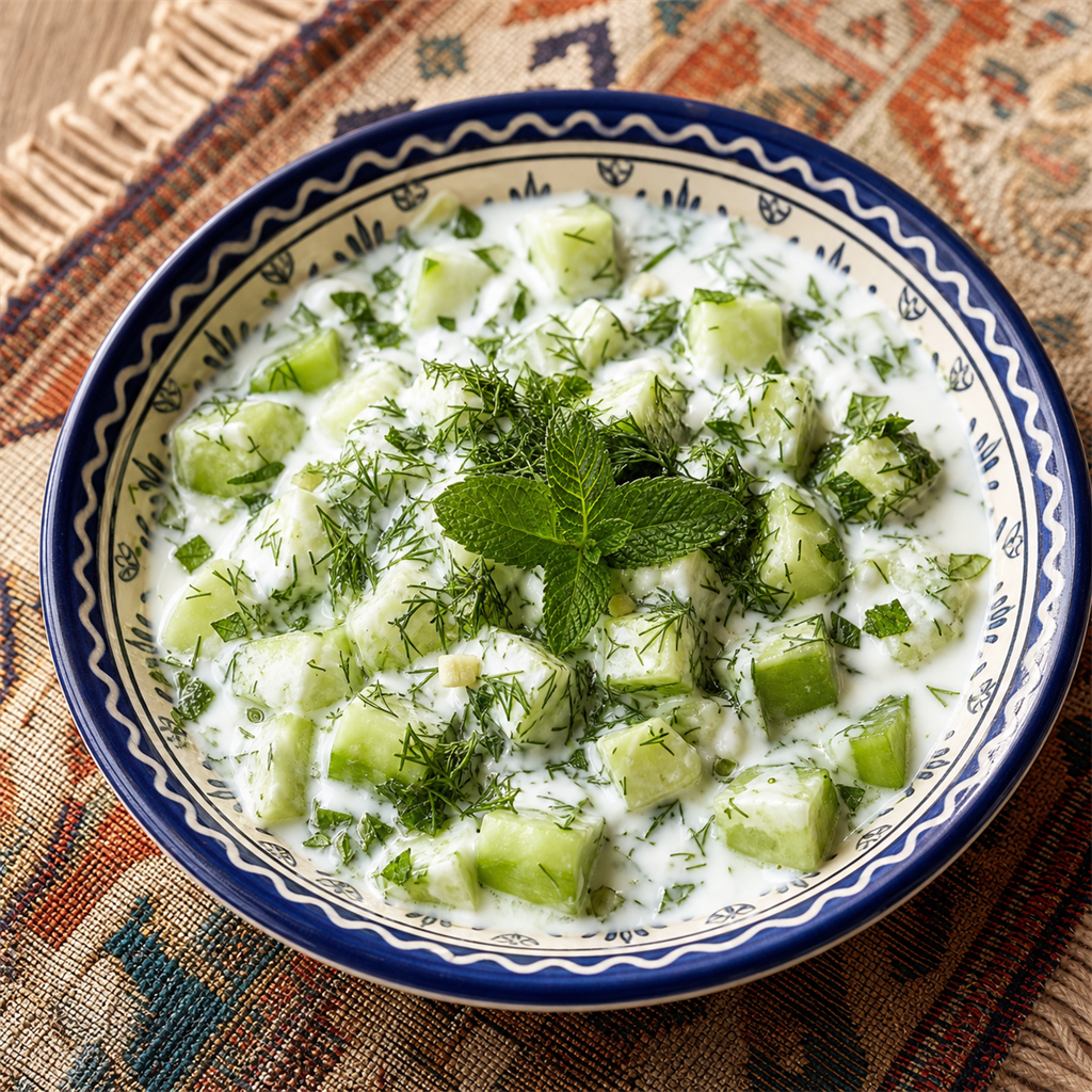 Afghan Cucumber-Yogurt Salad