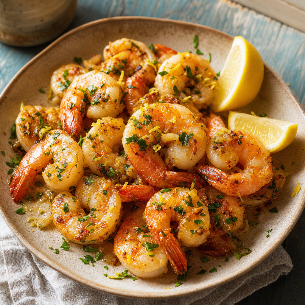 Crisp Lemon Fried Shrimp