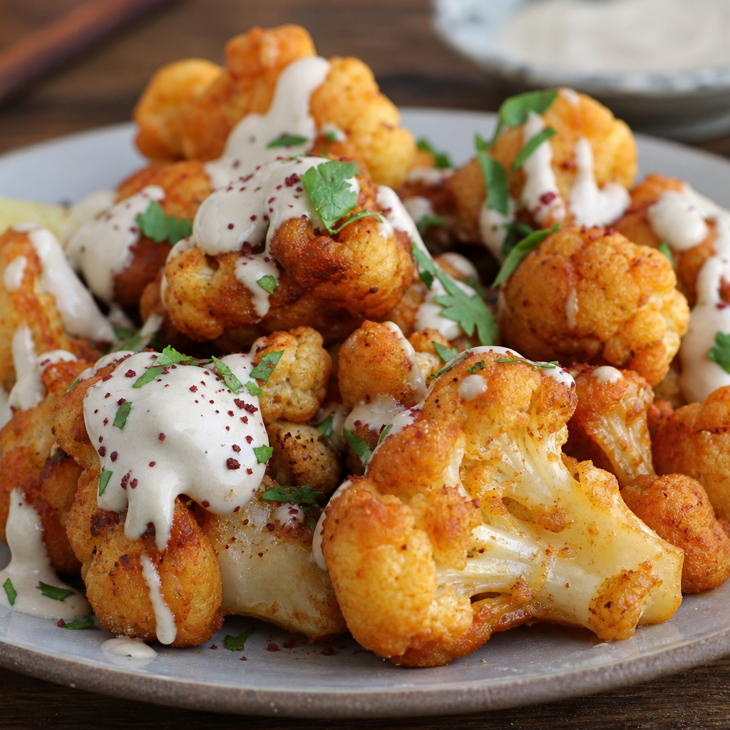 Fried Cauliflower with Tahini