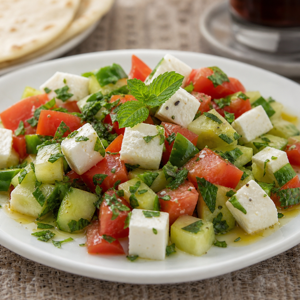 Egyptian White Cheese Salad