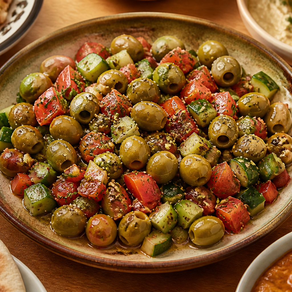 Jordanian Olive and Za’atar Salad