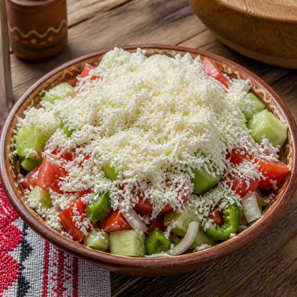 Šopska Salad (Serbian Table Style)